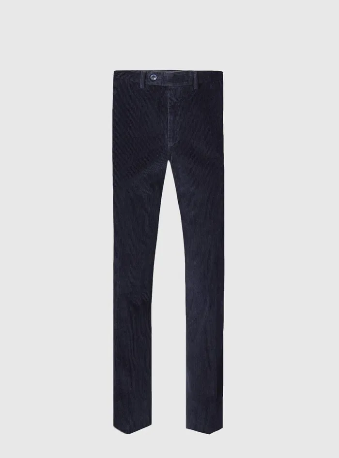 Men Paul Stuart Pants Cotton Corduroy Newton Pant Navy