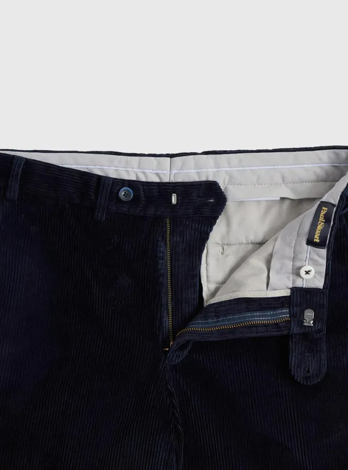 Men Paul Stuart Pants Cotton Corduroy Newton Pant Navy