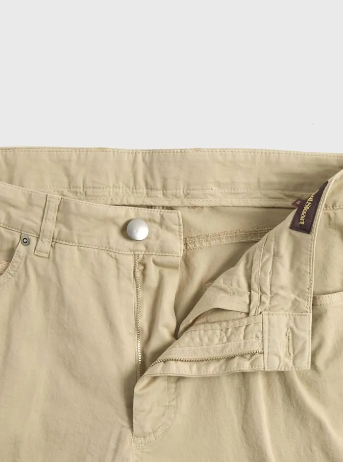 Men Paul Stuart Pants Five Pocket Gabardine Twill Pant Khaki