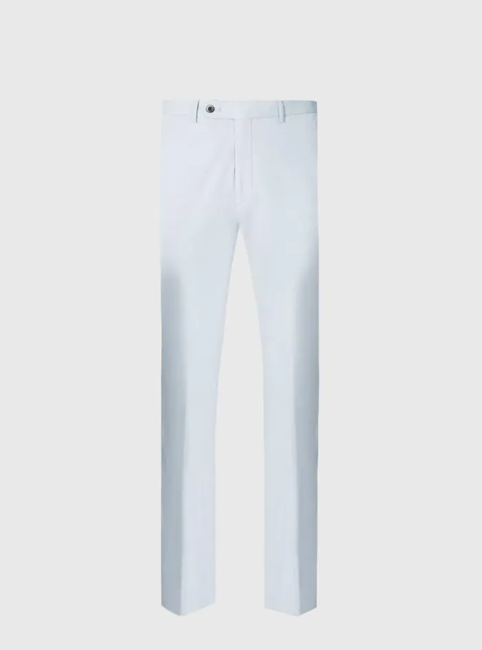 Men Paul Stuart Pants Lightweight Technical Cotton Trouser Silver