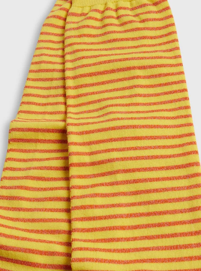 Men Paul Stuart Socks Horizontal Stripe Sock Yellow