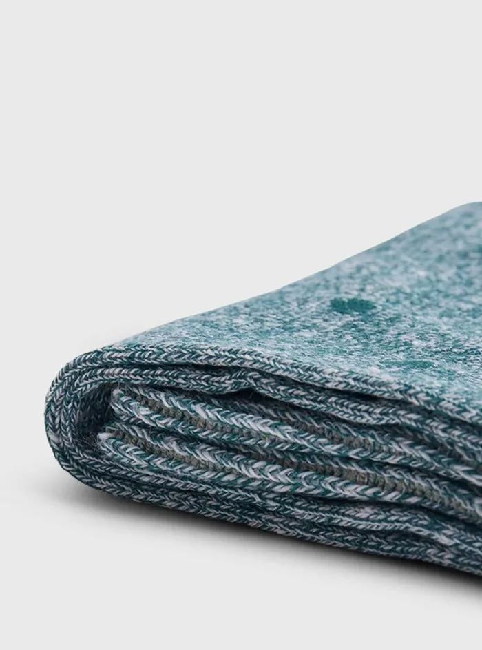 Men Paul Stuart Socks Linen Mlange Dotted Sock Seafoam