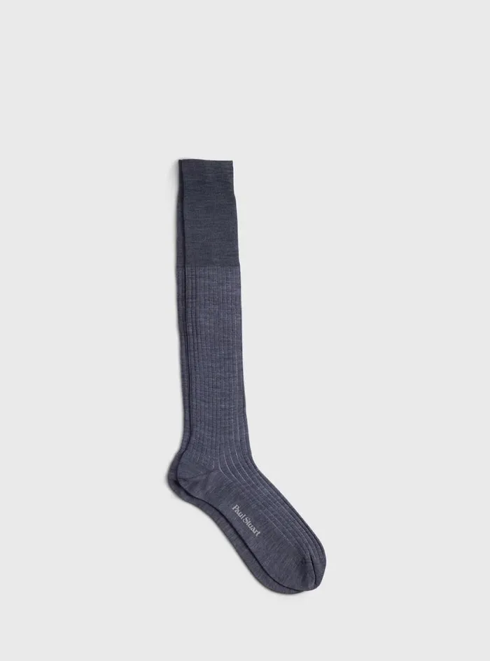 Men Paul Stuart Socks Vanise Stripe Sock Light Grey