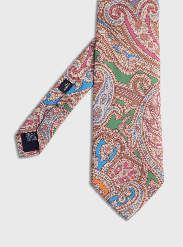 Men Paul Stuart Ties Silk Paisley Tie Mint