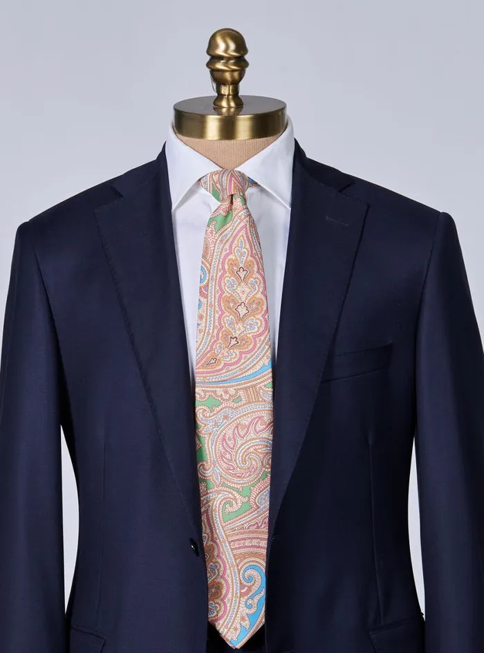 Men Paul Stuart Ties Silk Paisley Tie Mint