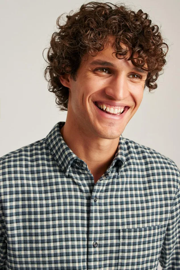 Men Performance Flannel Shirt Woodsen Plaid Bonobos Casual Shirts