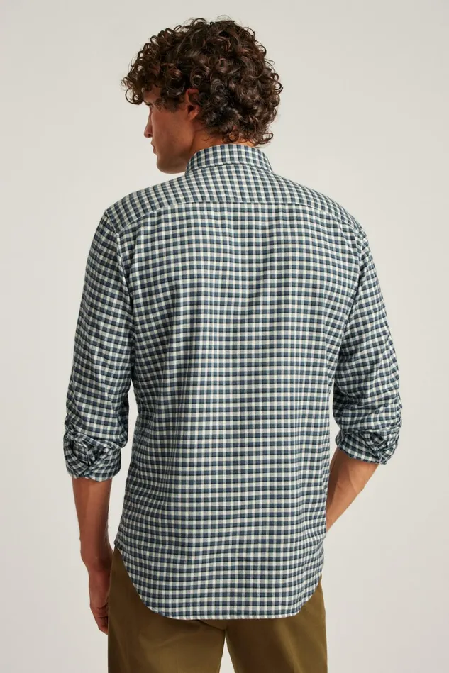 Men Performance Flannel Shirt Woodsen Plaid Bonobos Casual Shirts