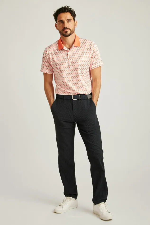 Men Performance Seersucker Golf Pant Navy Seersucker Stripe Bonobos Chinos