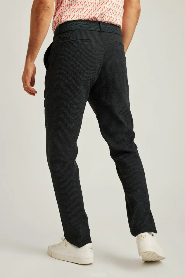 Men Performance Seersucker Golf Pant Navy Seersucker Stripe Bonobos Chinos