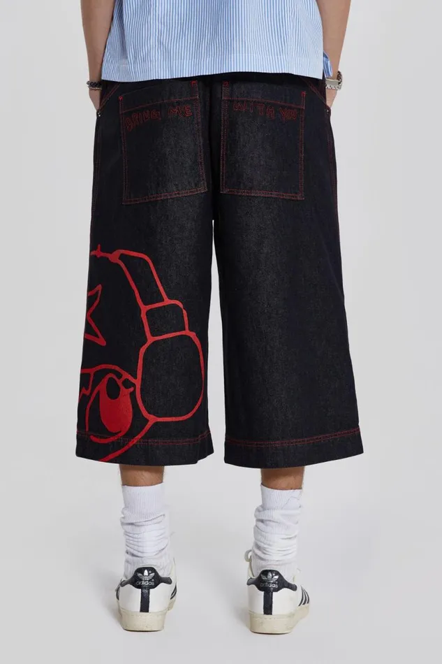 Men Poster Slub Jorts Jaded London Shorts and Jorts