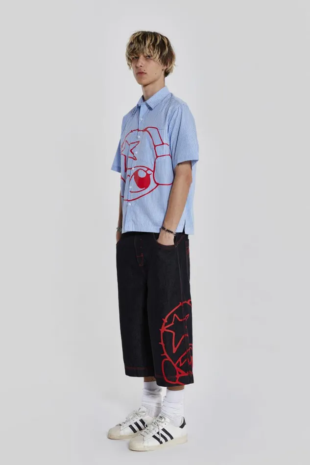 Men Poster Slub Jorts Jaded London Shorts and Jorts