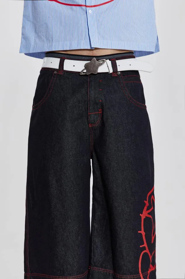 Men Poster Slub Jorts Jaded London Shorts and Jorts