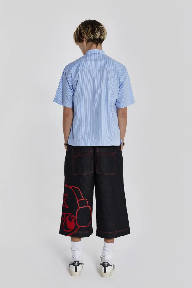 Men Poster Slub Jorts Jaded London Shorts and Jorts