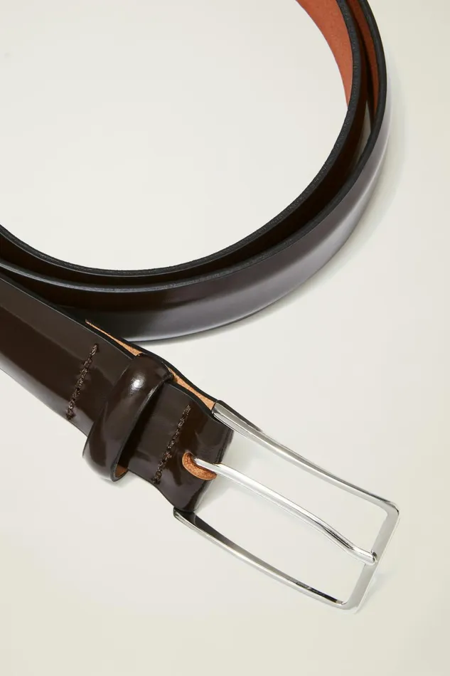 Men Premium Leather Dress Belt Brown Bonobos Belts