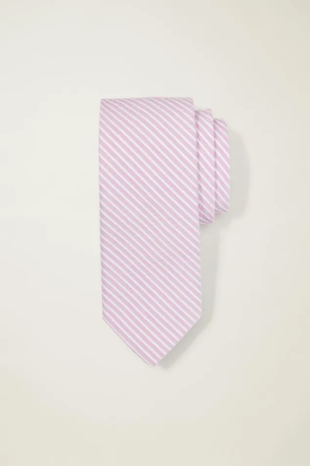 Men Premium Necktie Violet Seersucker Bonobos Ties and Pocket Squares