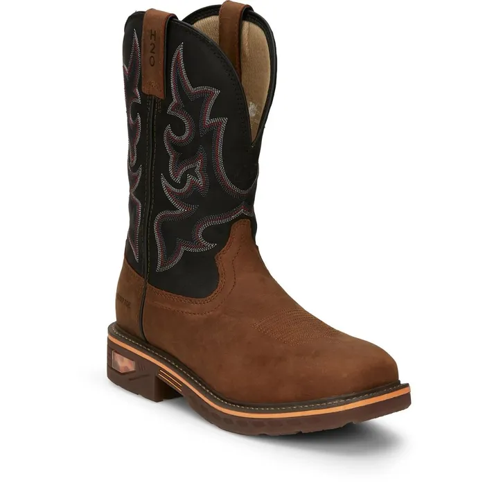MEN Resistor 11034 Waterproof Nano Comp Toe Rustic Justin Boots Work