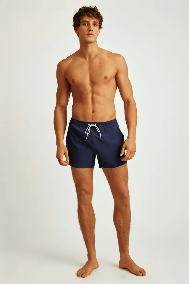 Men Riviera Recycled Swim Trunks Maritime Blue Bonobos Swim Trunks