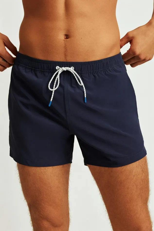 Men Riviera Recycled Swim Trunks Maritime Blue Bonobos Swim Trunks