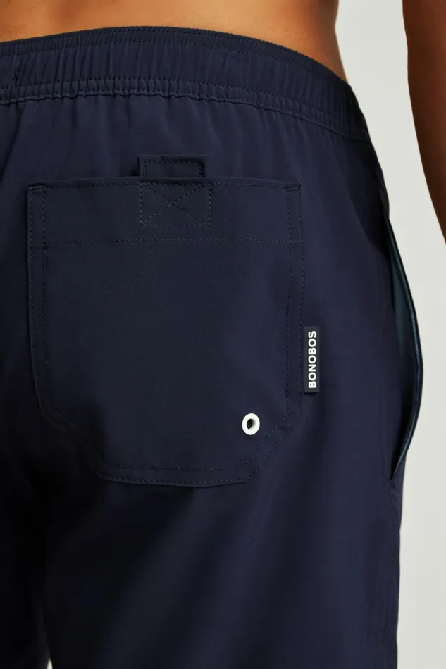 Men Riviera Recycled Swim Trunks Maritime Blue Bonobos Swim Trunks