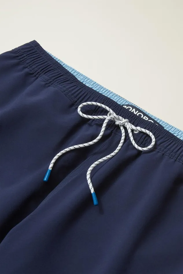 Men Riviera Recycled Swim Trunks Maritime Blue Bonobos Swim Trunks