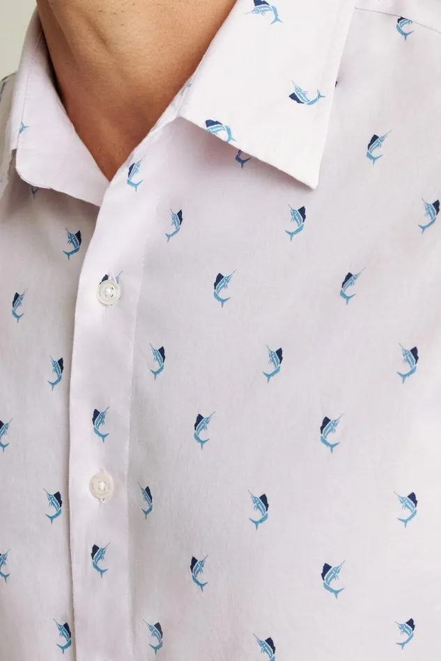 Men Riviera Short Sleeve Shirt Pink Catch Of The Day Bonobos Casual Shirts