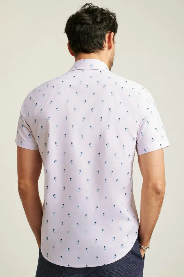 Men Riviera Short Sleeve Shirt Pink Catch Of The Day Bonobos Casual Shirts