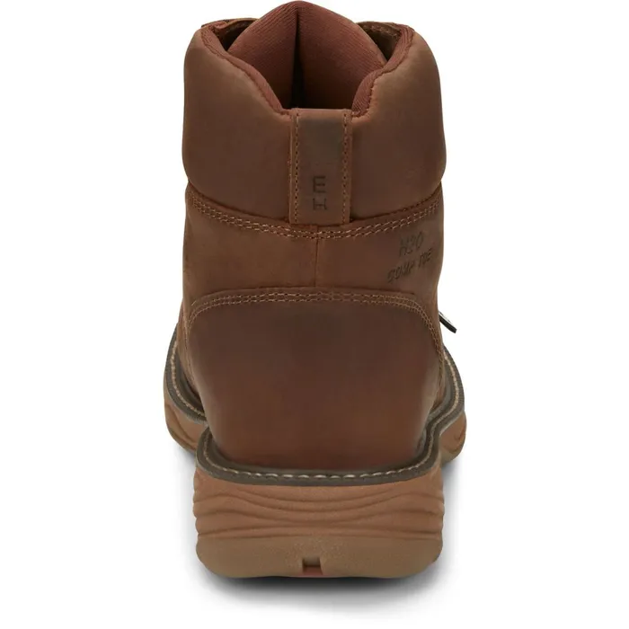MEN Rush 6034 Waterproof Nano Comp Toe Barley Justin Boots Work