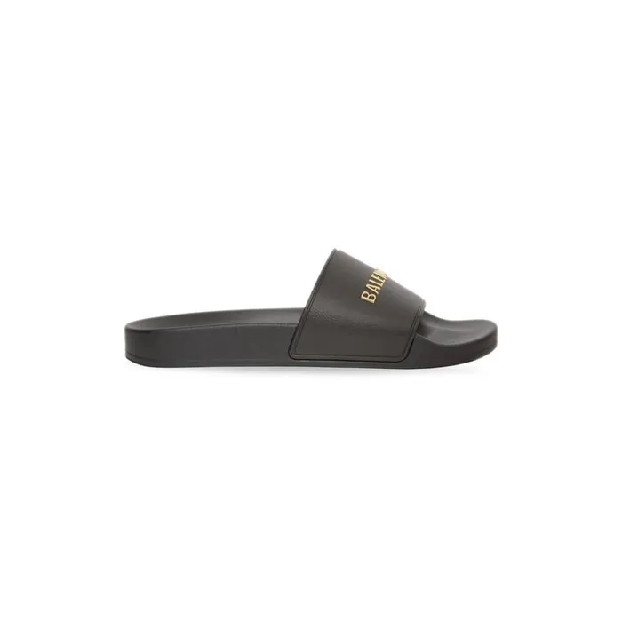 Men Sandals and Mules Balenciaga Pool Slide Sandal In Black