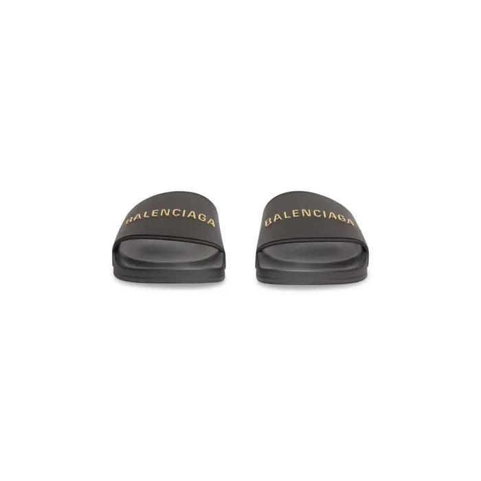 Men Sandals and Mules Balenciaga Pool Slide Sandal In Black