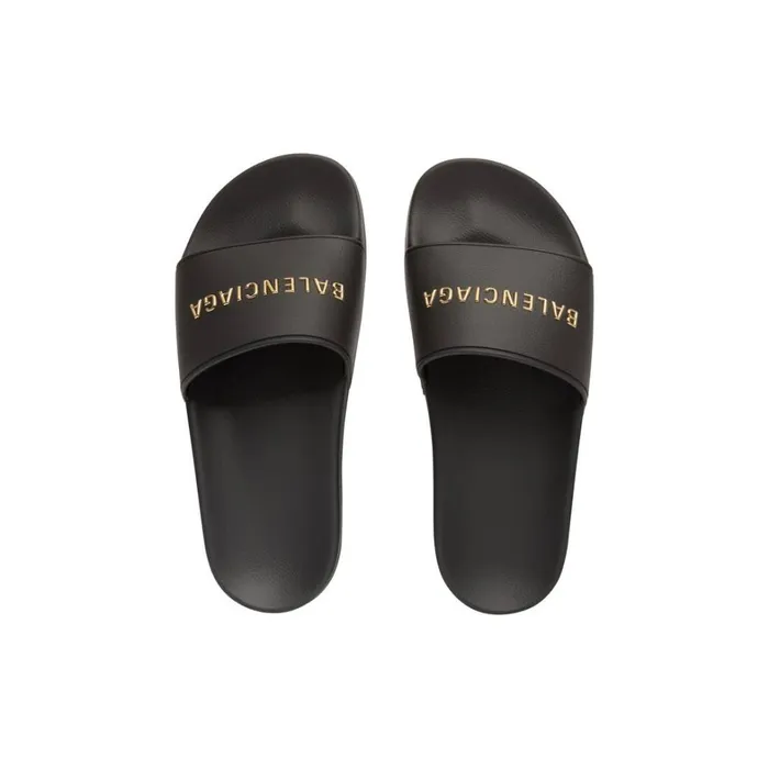 Men Sandals and Mules Balenciaga Pool Slide Sandal In Black