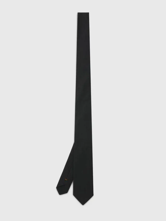 Men Scarves and Ties John Varvatos LEONE SLIM TIE Black