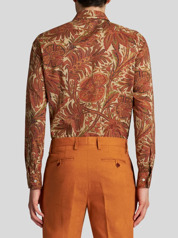 Men Shirt With Foliage Pattern Etro Shirts