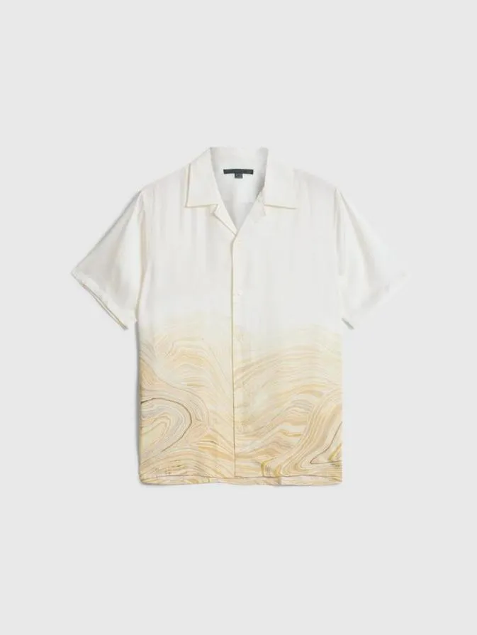 Men Shirts John Varvatos DAN CAMP SHIRT Hay