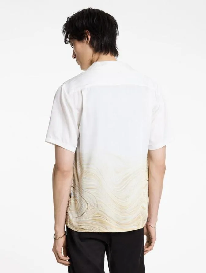Men Shirts John Varvatos DAN CAMP SHIRT Hay