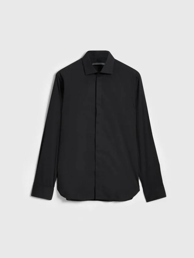 Men Shirts John Varvatos HENDRIX DRESS SHIRT Black
