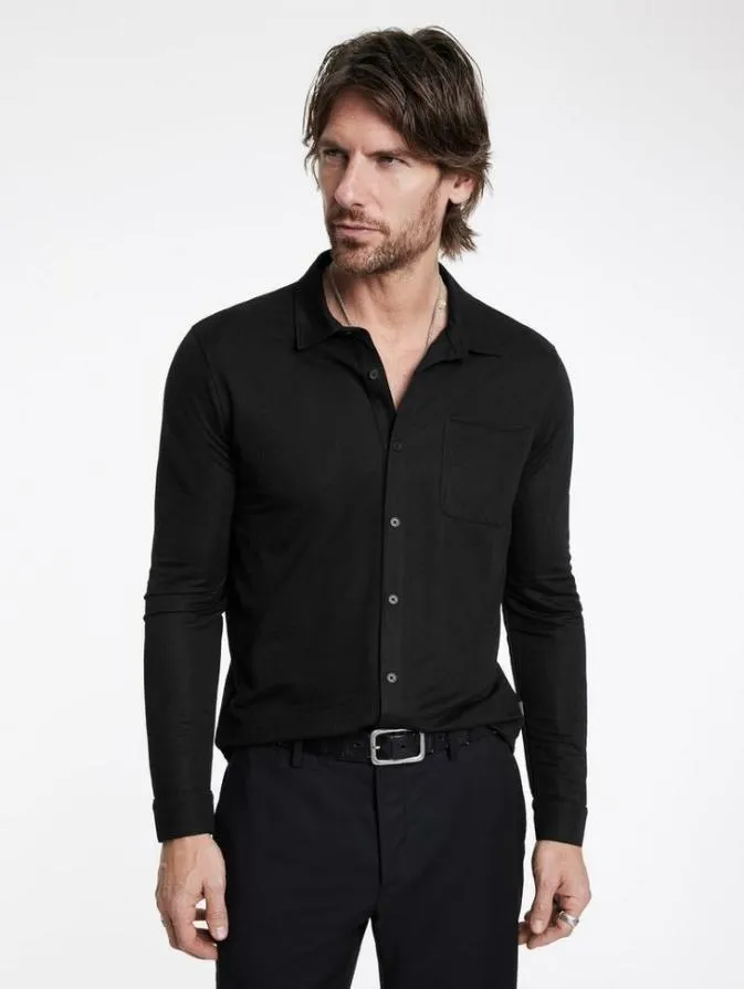 Men Shirts John Varvatos MCGILES SHIRT Black