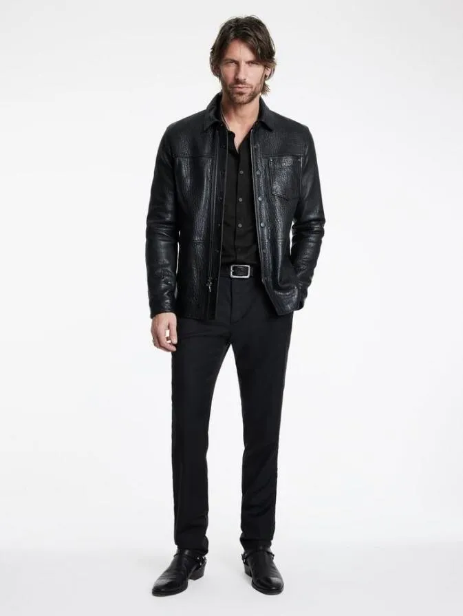 Men Shirts John Varvatos MCGILES SHIRT Black