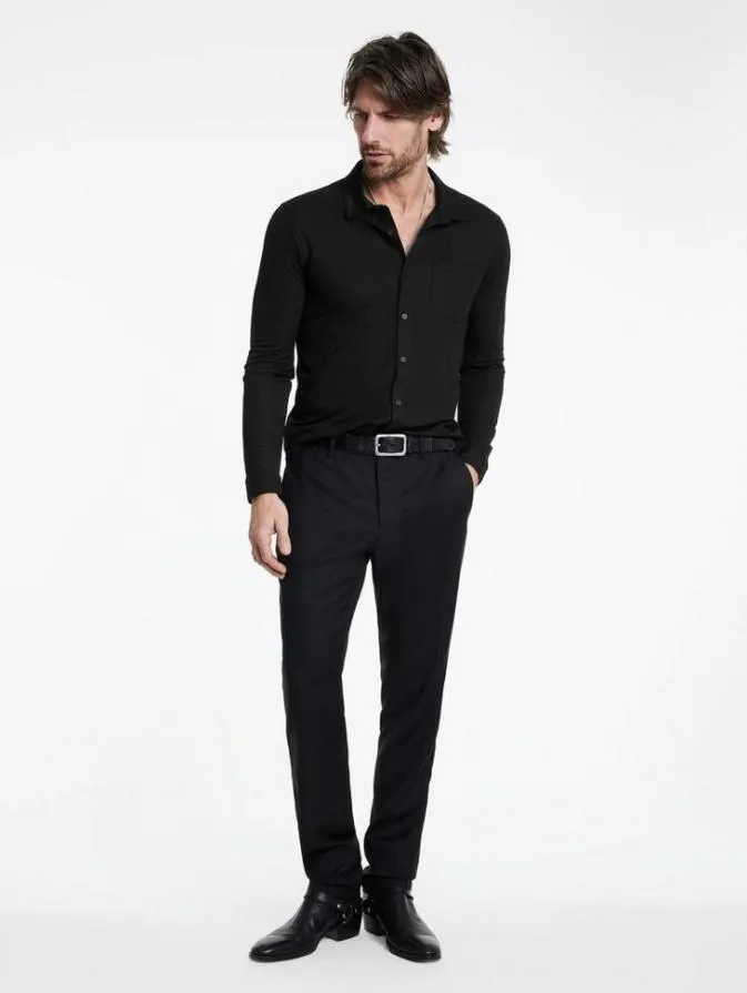 Men Shirts John Varvatos MCGILES SHIRT Black