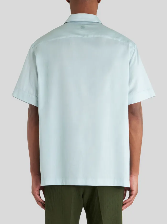 Men ShortSleeved Printed Cotton Shirt Etro Shirts