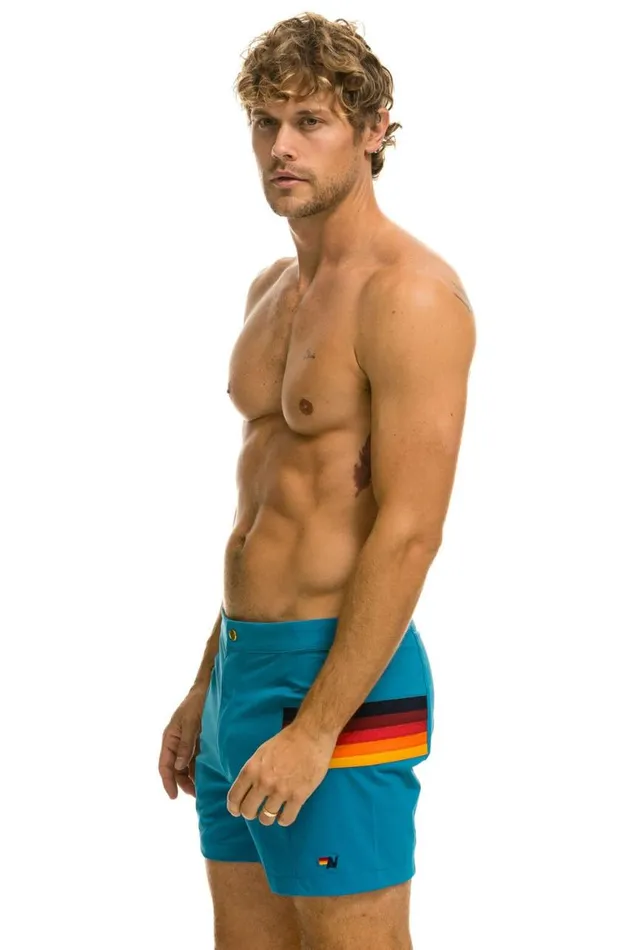 Men Shorts Aviator Nation Horizontal 5 Stripe Flex Shorts 8211 Antigua