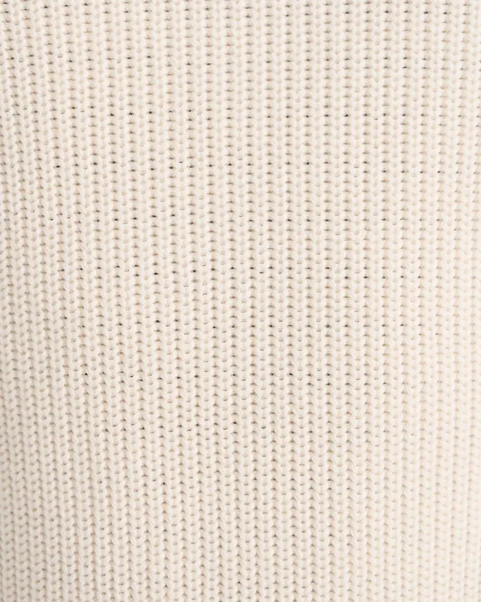 Men Sportscraft Knitwear Finn Rib Crew Neck Knit Milk