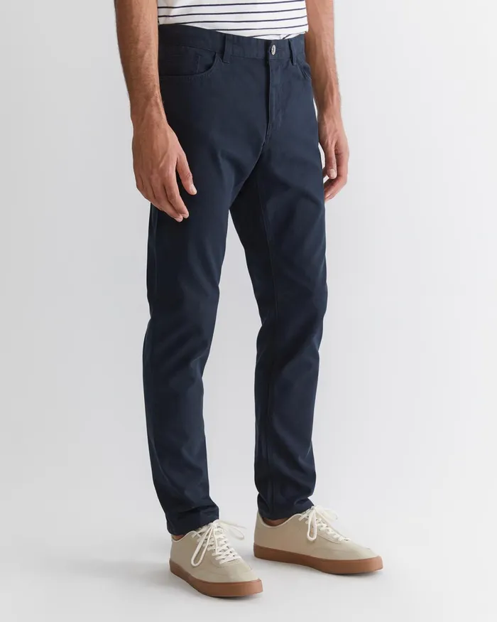Men Sportscraft Pants Tapered Bedford Jean French Navy