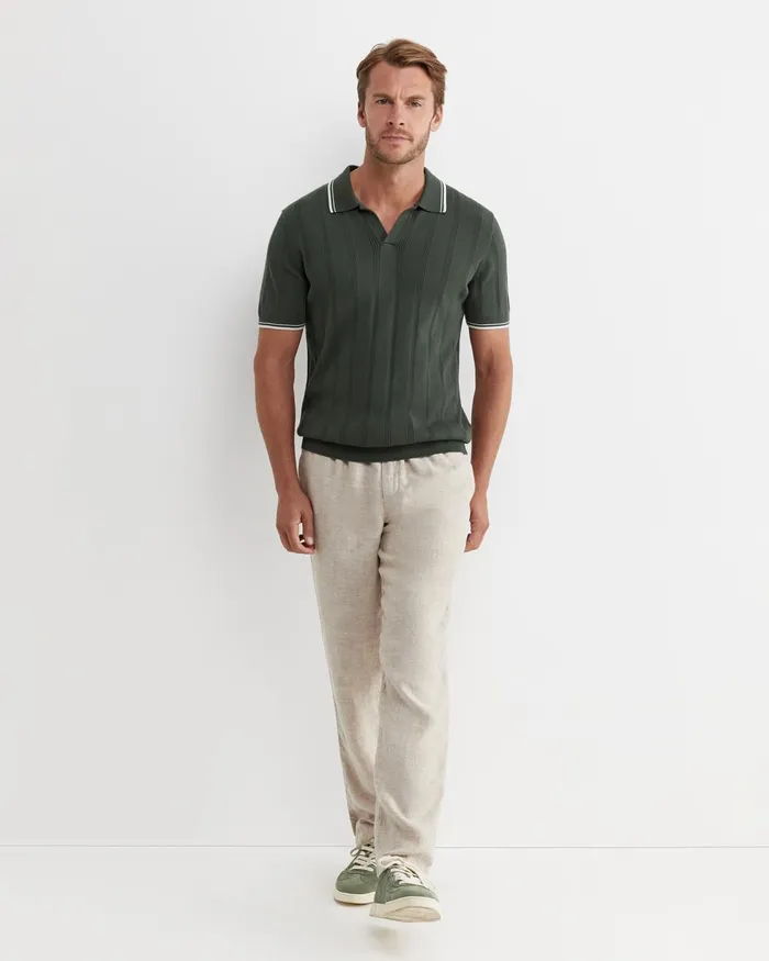 Men Sportscraft TShirts and Polos Braddon Knit Polo Forest
