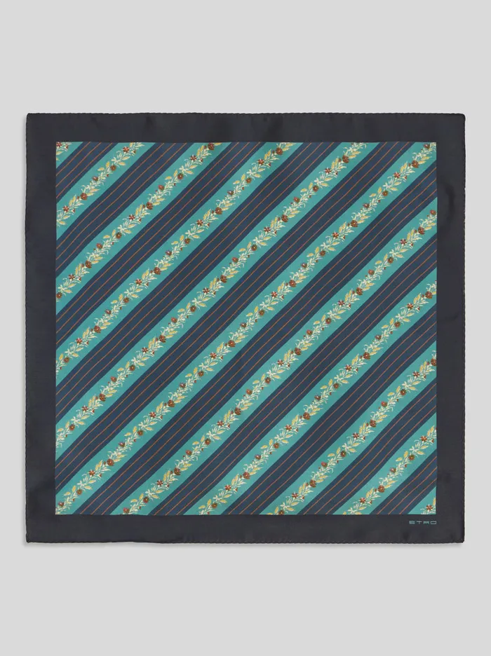 Men Striped Pocket Square Etro Ties And Pocket Squares