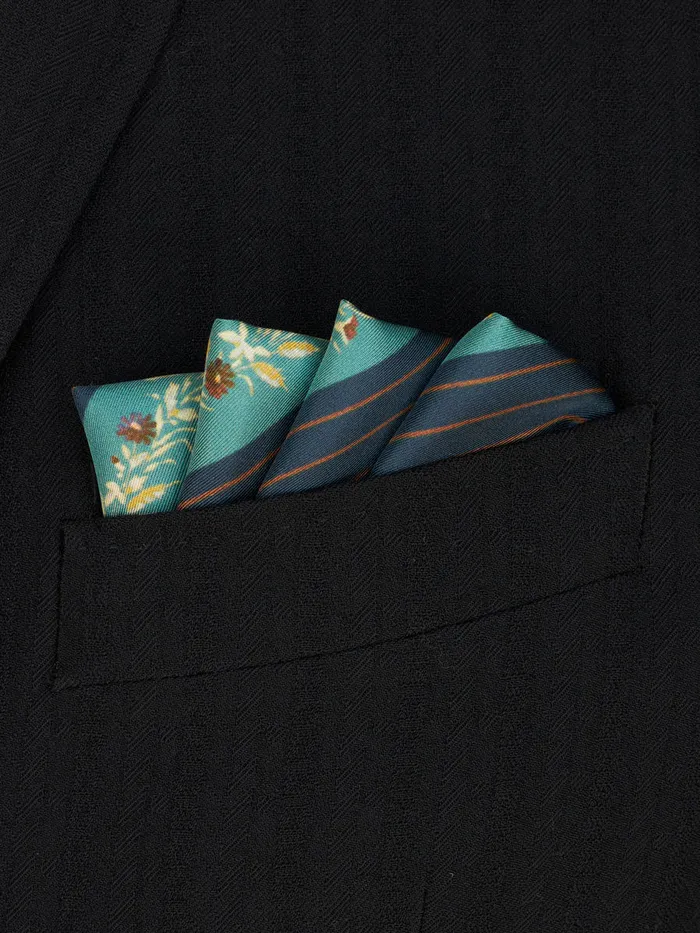 Men Striped Pocket Square Etro Ties And Pocket Squares