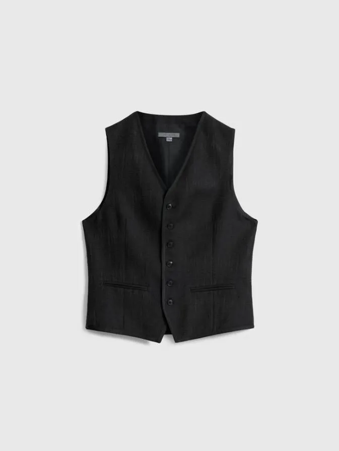 Men Suit Jackets John Varvatos DAVIE VEST Black
