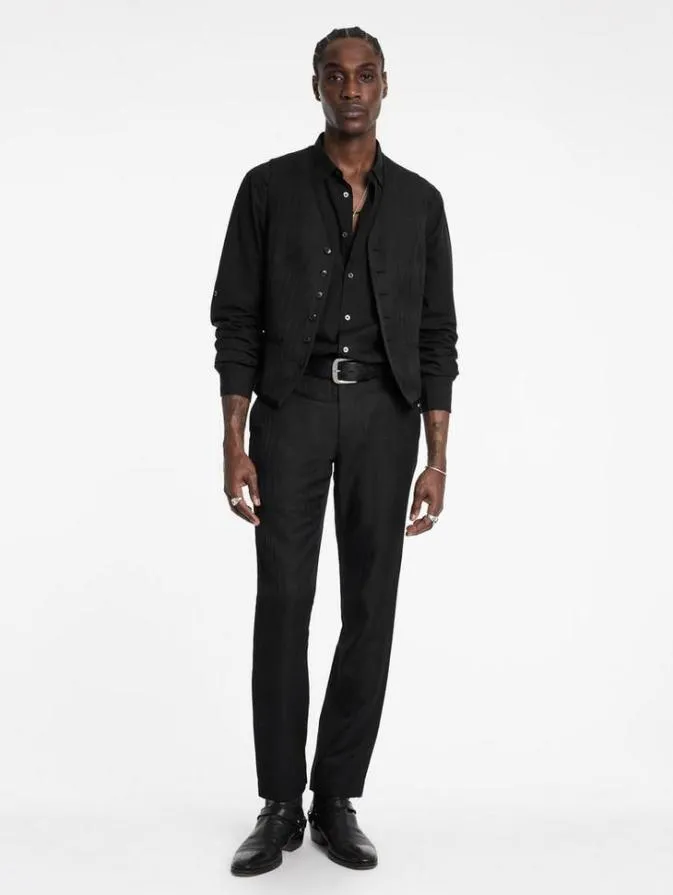 Men Suit Jackets John Varvatos DAVIE VEST Black