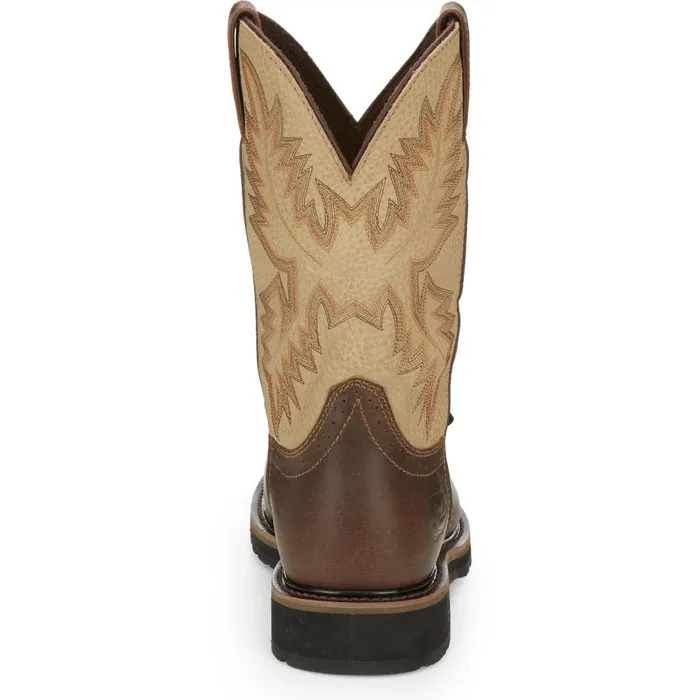 MEN Superintendent 11034 Steel Toe Golden Justin Boots Work