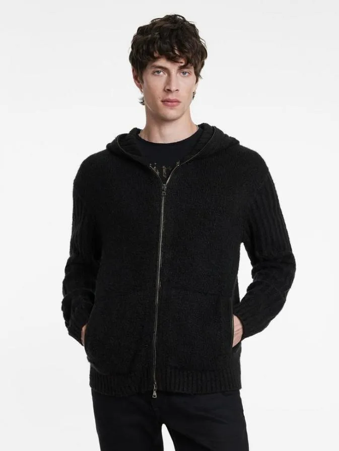 Men Sweaters John Varvatos CATHERINE HOODIE Black