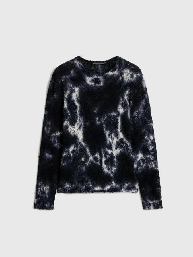 Men Sweaters John Varvatos VALENTE CREWNECK Blackwhite